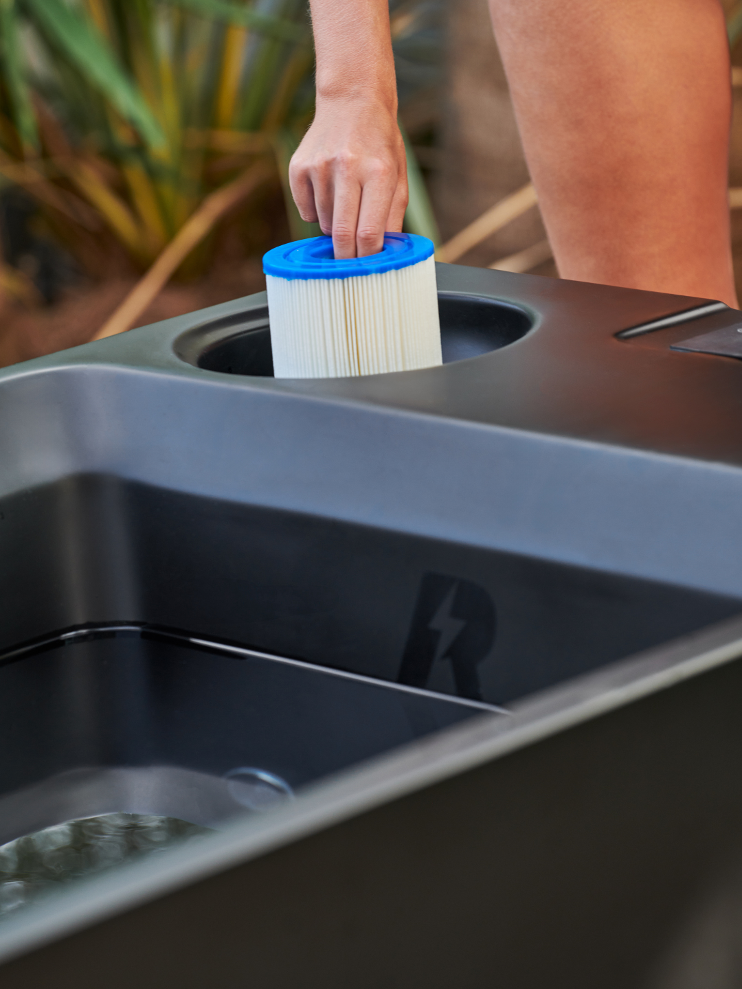 Bain froid extérieur